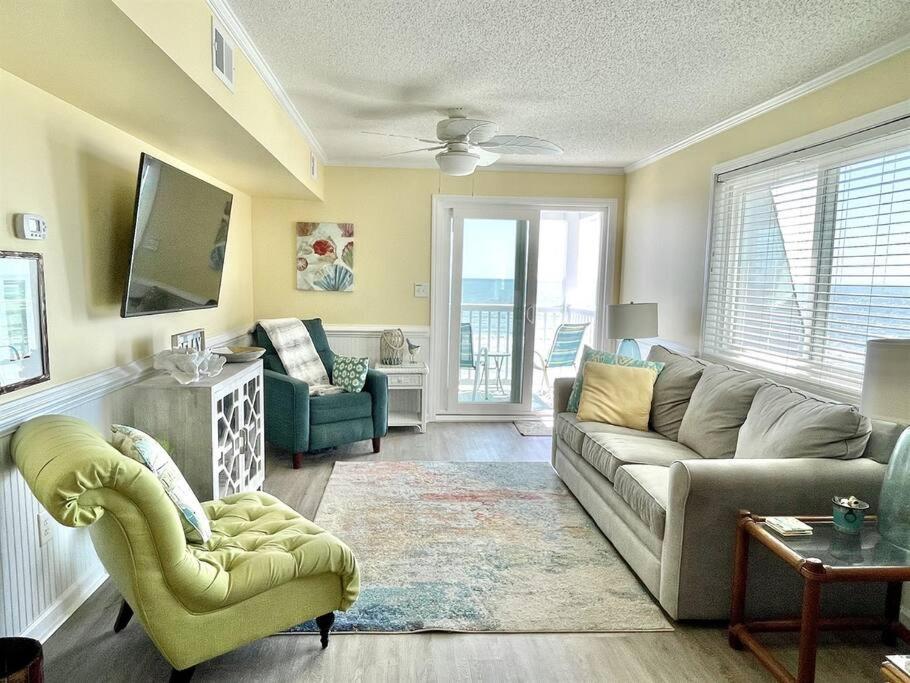 *2Br Oceanfront Retreat*King Ensuite*Pool*Nmb Cherry Grove*Pc4 Myrtle Beach Exteriör bild