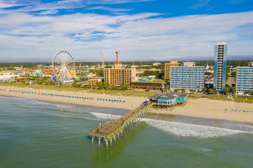 *2Br Oceanfront Retreat*King Ensuite*Pool*Nmb Cherry Grove*Pc4 Myrtle Beach Exteriör bild