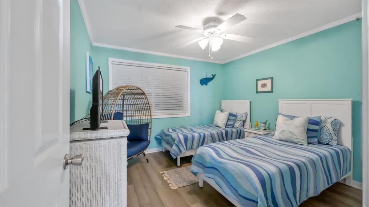 *2Br Oceanfront Retreat*King Ensuite*Pool*Nmb Cherry Grove*Pc4 Myrtle Beach Exteriör bild