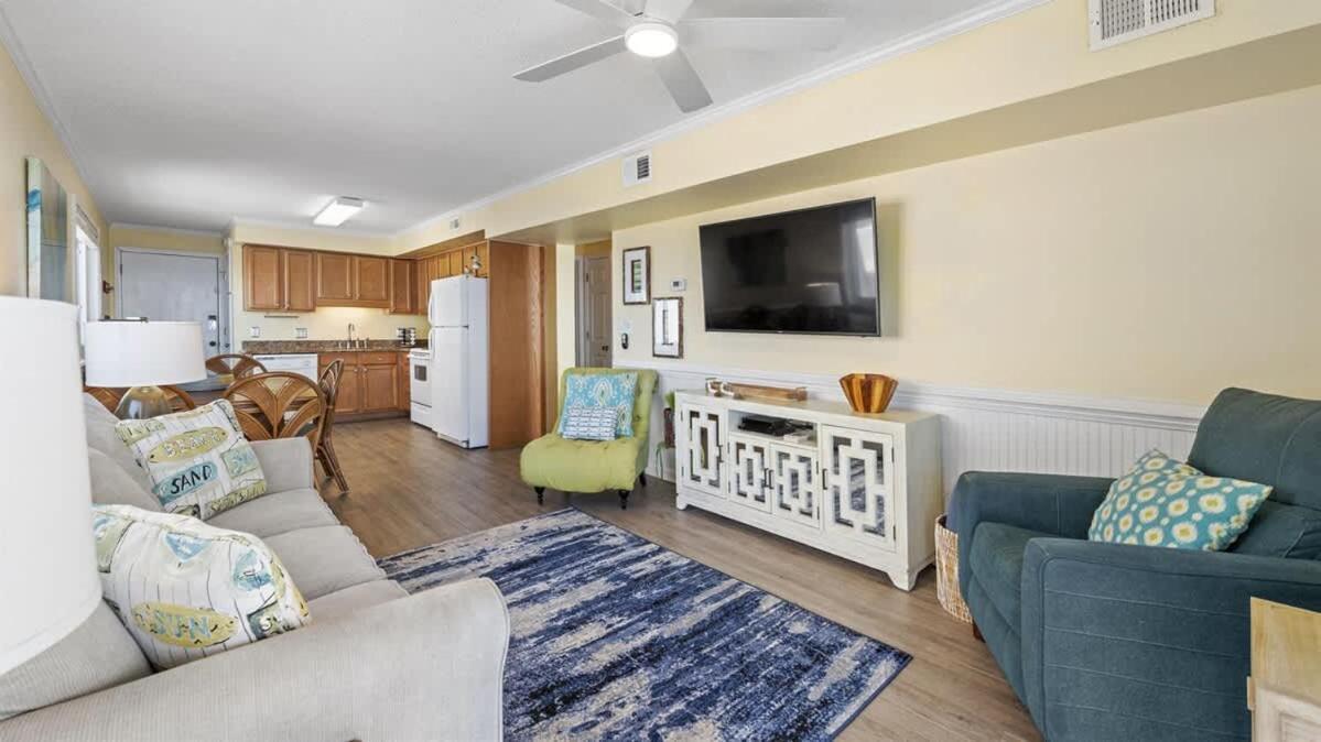 *2Br Oceanfront Retreat*King Ensuite*Pool*Nmb Cherry Grove*Pc4 Myrtle Beach Exteriör bild
